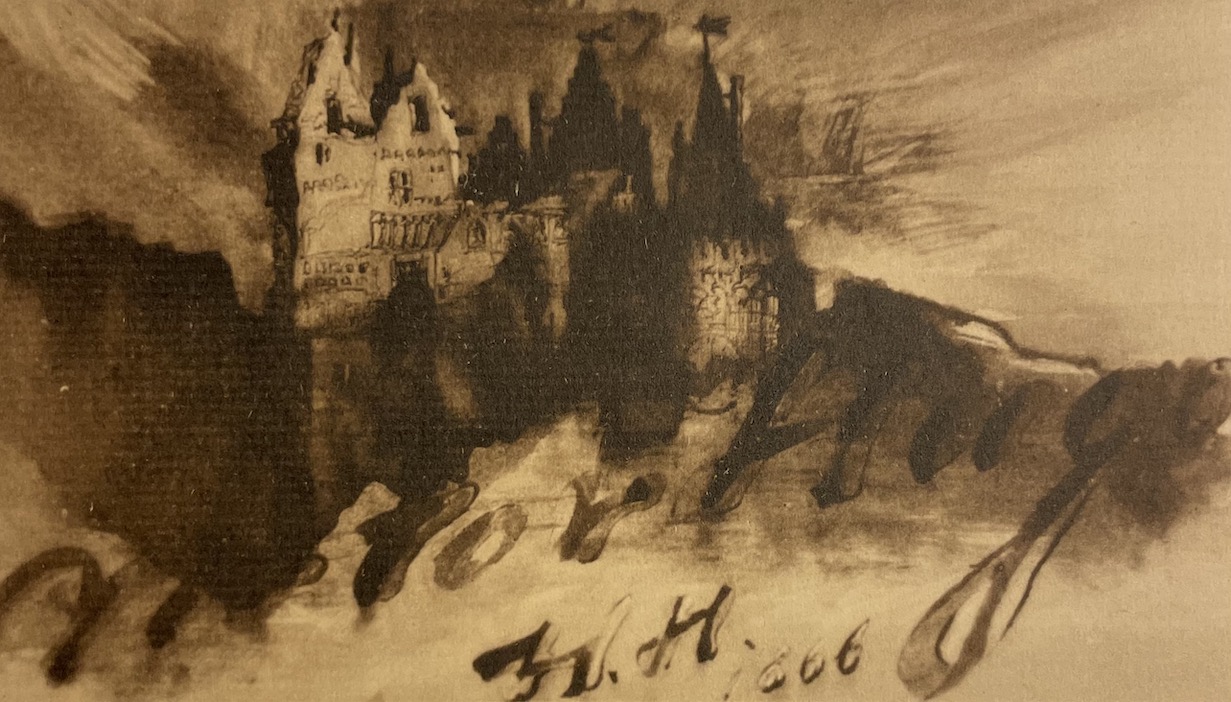 HUGO (Victor) Strophes inédites - Dessins rares ou inédits, accompagnés d'une strophe manuscrite. Neuchâtel, Ides et Calendes, 1952. – Image 4