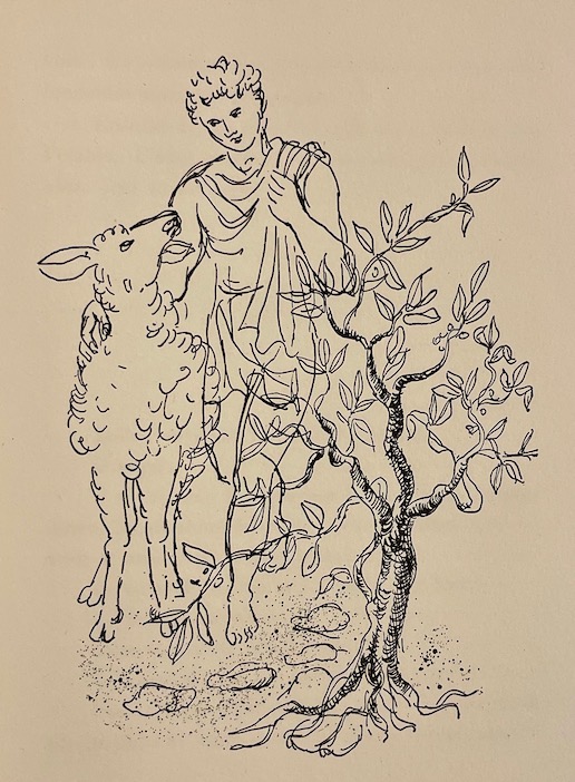 CHABLE (Philippe) Histoire de Joël et de la merveilleuse lumière dorée. Neuchâtel, Messeiller, 1945. – Image 2