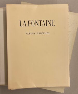 [FISCHER] - LA FONTAINE (Jean de) Fables choisies. Lausanne, André Gonin (coll. Les Flambeaux), 1948.