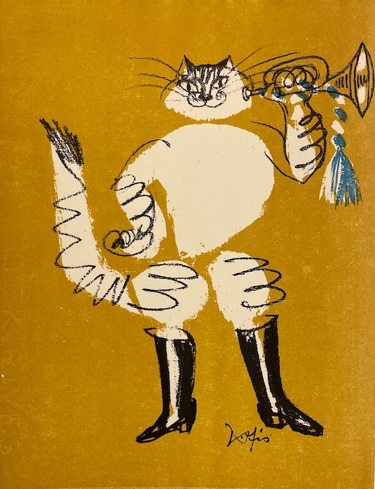 PERRAULT (Charles) - FISCHER (Hans) ill. Le chat botté. Conte adapté, illustré et agrémenté d'indispensables commentaires par Hans Fischer. Lausanne, Pierre Gonin, 1960. – Image 3
