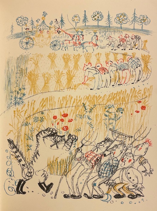 PERRAULT (Charles) - FISCHER (Hans) ill. Le chat botté. Conte adapté, illustré et agrémenté d'indispensables commentaires par Hans Fischer. Lausanne, Pierre Gonin, 1960. – Image 4