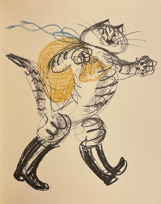 PERRAULT (Charles) - FISCHER (Hans) ill. Le chat botté. Conte adapté, illustré et agrémenté d'indispensables commentaires par Hans Fischer. Lausanne, Pierre Gonin, 1960. – Image 5