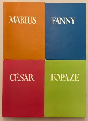 [DUBOUT] - PAGNOL (Marcel) Marius - Fanny - César - Topaze. Lausanne, Henri Kaeser, 1948-52.