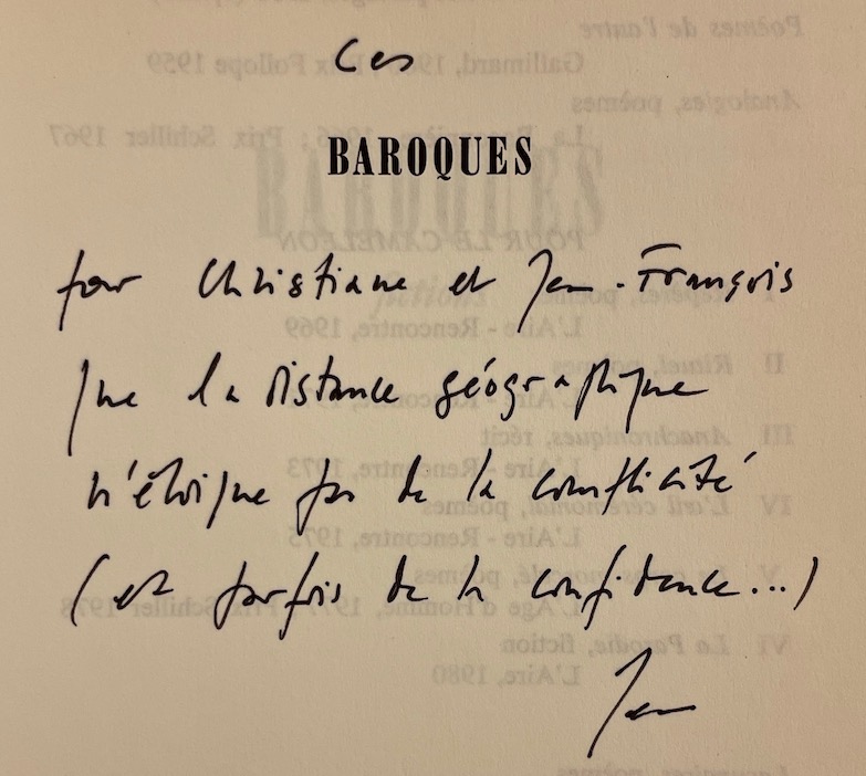 PACHE (Jean) Baroques. Fictions. Lausanne, Editions de l'Aire, 1983. – Image 2