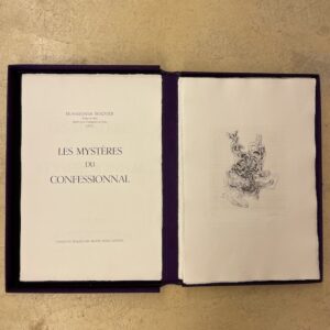 BELLMER (Hans) Les mystères du confessionnal vus par Hans Bellmer. Paris et Nice, Editions Art & Valeur SA, 1973.