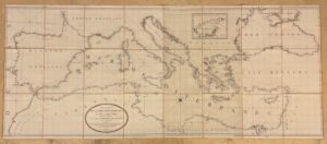 LAPIE (Pierre) - RIZZIV ZANNONI (Giovanni Antonio) Carte réduite de la mer Méditerranée et de la mer Noire, dédiée et présentée à S. M. l'Empereur et Roy... A Paris, chez J. S. Gravier, 1808.