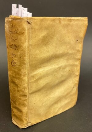 SIMLER (Josias) La république des Suisses. Comprinse en deux livres, contenans le gouvernement de Suisse, l'estat public des treize cantons, & de leurs confederez, en general & en particulier, leurs bailliages & iurisdictions, l'origine & les conditions de toutes leurs alliances, leurs batailles, victoires, conquestes, & autres gestes mémorables, depuis l'empereur Raoul de Habspourg, iusqu'à Charles V. Descrite en latin par Iosias Simler de Zurich &nouvellement mise en François. A Paris, pour Jacques du Puys, 1578.