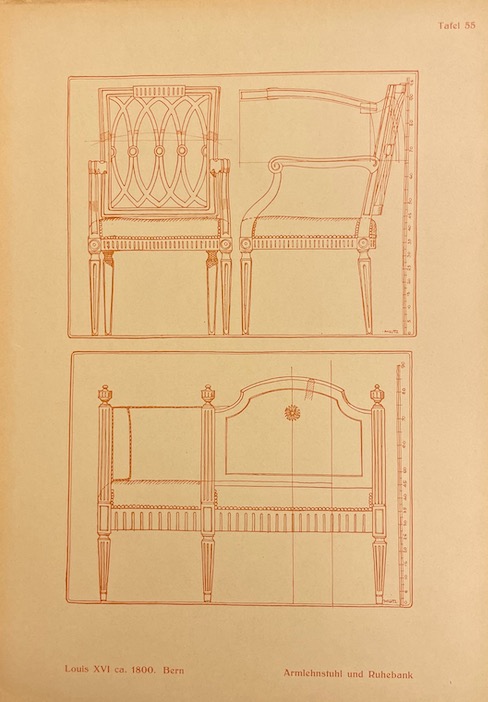 LUTZ (Max) Alte Schweizer Möbel 1730-1830. Berne, Gustav Grunau., 1924. – Image 4