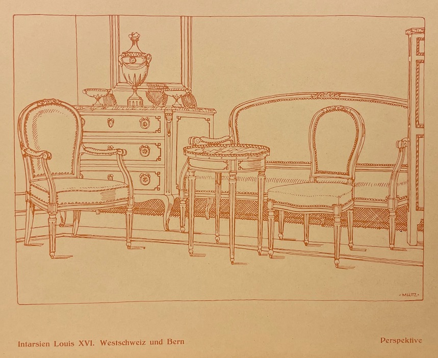 LUTZ (Max) Alte Schweizer Möbel 1730-1830. Berne, Gustav Grunau., 1924. – Image 5