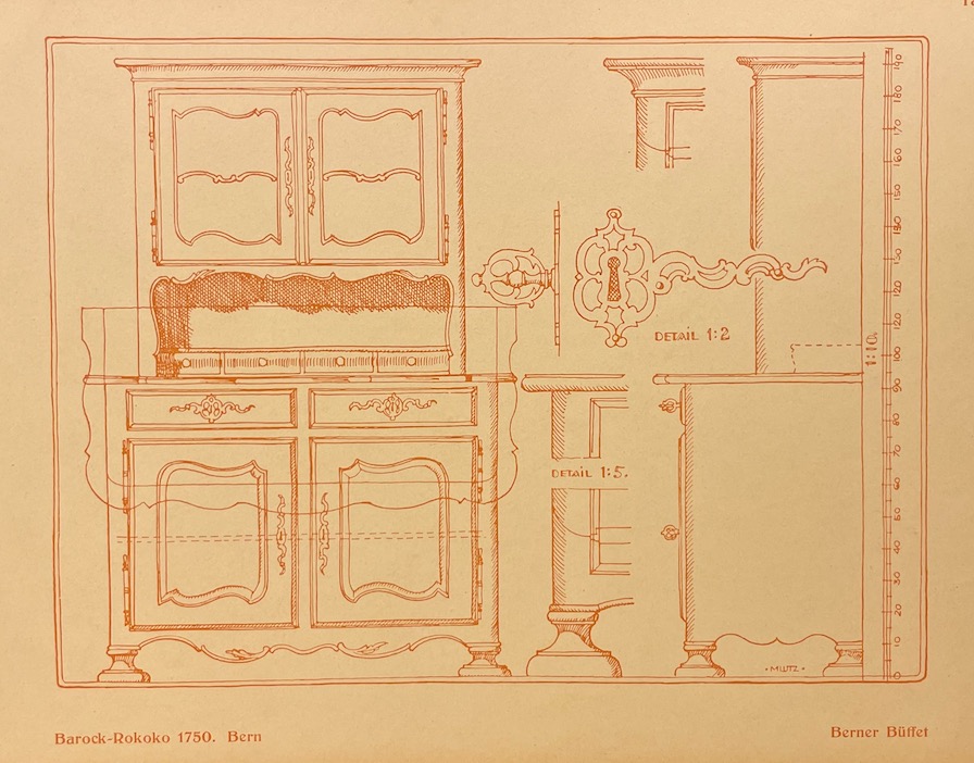 LUTZ (Max) Alte Schweizer Möbel 1730-1830. Berne, Gustav Grunau., 1924. – Image 6