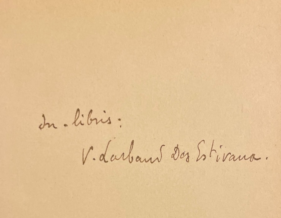 LARBAUD (Valery) Les portiques Cusset, Imprimerie Nouvelle, Simon Fumoux, 1896. – Image 2