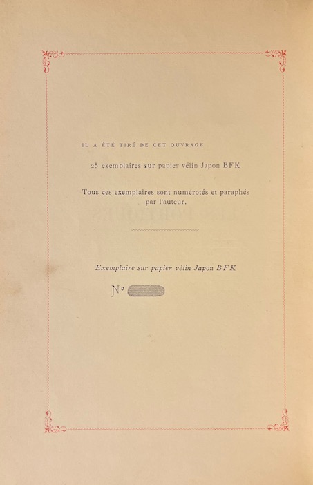 LARBAUD (Valery) Les portiques Cusset, Imprimerie Nouvelle, Simon Fumoux, 1896. – Image 3