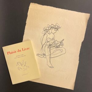 ERNI (Hans) ill. - REGAMEY (Albert) Plaisir du Livre. Aphorismes et poèmes. Lausanne, A.R.P.L.E, 1962.