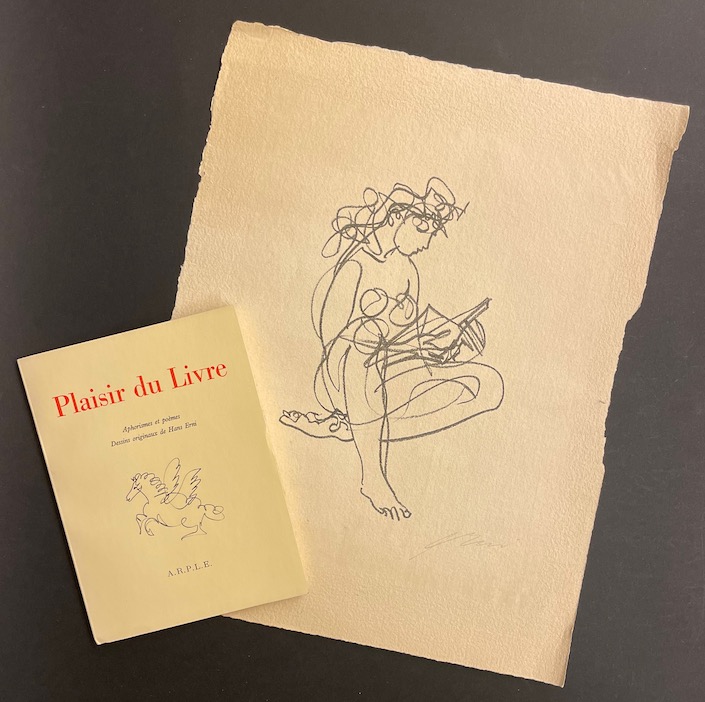 ERNI (Hans) ill. - REGAMEY (Albert) Plaisir du Livre. Aphorismes et poèmes. Lausanne, A.R.P.L.E, 1962.
