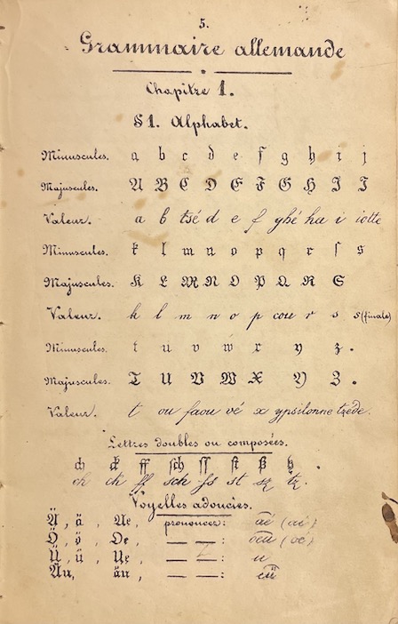 HENSCHEL (Hermann) Nouvelle Grammaire Allemande. Chaux-de-Fonds, chez Ariste Lesquereux Libraire, 1852. – Image 2