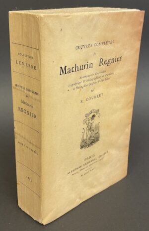 REGNIER (Mathurin) Oeuvres complètes. Paris, Lemerre, 1875.