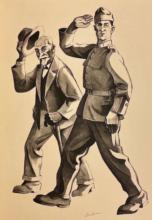 COULON (Eric de) Nous. Extraits du règlement de service pour les troupes suisses. Edition de 1908. Neuchâtel, A la Baconnière, 1933. – Image 8