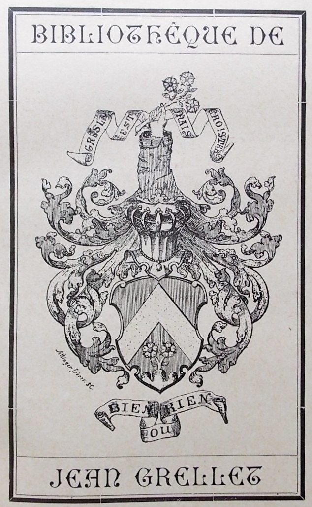GRELLET (Jean) & TRIPET (Maurice) Les ex-libris neuchâtelois. Neuchâtel, Institut Héraldique, 1894. – Image 2