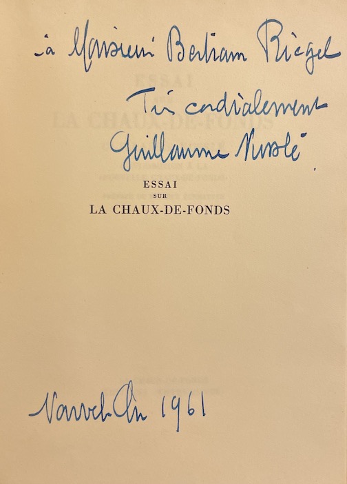 NUSSLE (Guillaume) Essai sur La Chaux-de-Fonds. - IIe Essai sur La Chaux-de-Fonds. La vie au village vers 1842. La Chaux-de-Fonds, Editions Entremonts, s.d. – Image 2