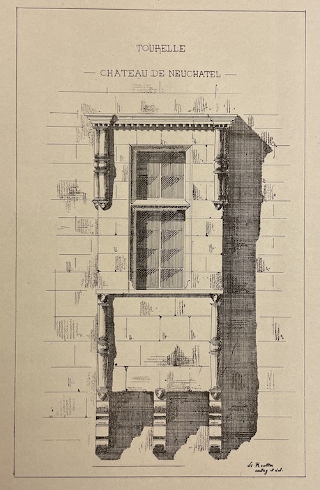REUTTER (Louis) Fragments d'architecture neuchâteloise, aux 16e, 17e et 18e siècles. Ière série. Neuchâtel, Librairie Jules Sandoz, 1879. – Image 5