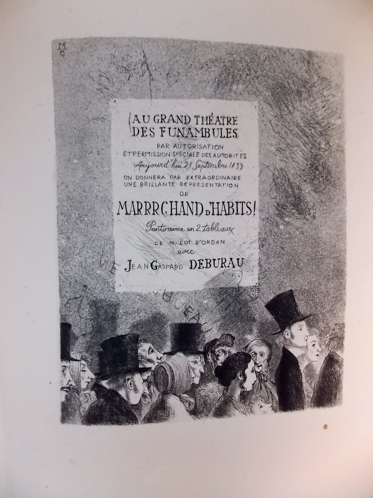 GUITRY (Sacha) Deburau. Paris, Compagnie Française des Arts Graphiques, 1944. – Image 2