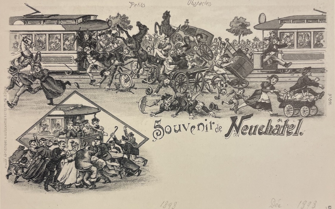 CHARLET (René) & COURVOISIER (Jean) Neuchâtel rétro, à travers des cartes postales. Saint-Blaise, Editions du Ruau, 1988. – Image 4