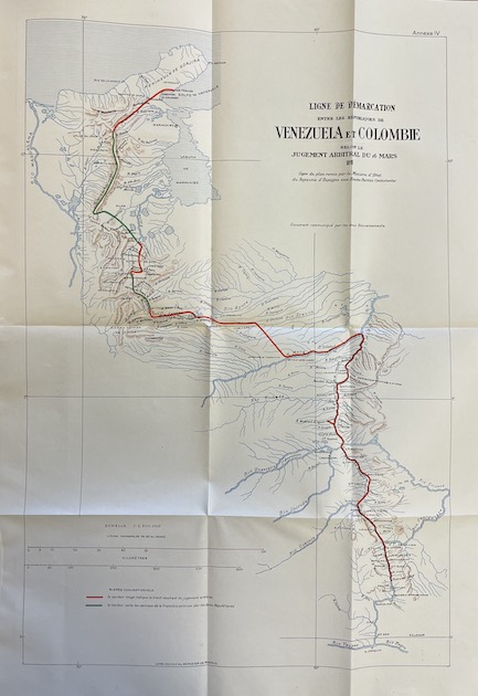 *** Arbitrage entre la Colombie et le Vénézuela. Sentence arbitrale du Conseil Fédéral suisse sur diverses questions de limites pendantes entre la Colombie et le Vénézuela. Berne, 24 mars 1922. Neucâtel, Imprimerie Paul Attinger, 1922. – Image 3
