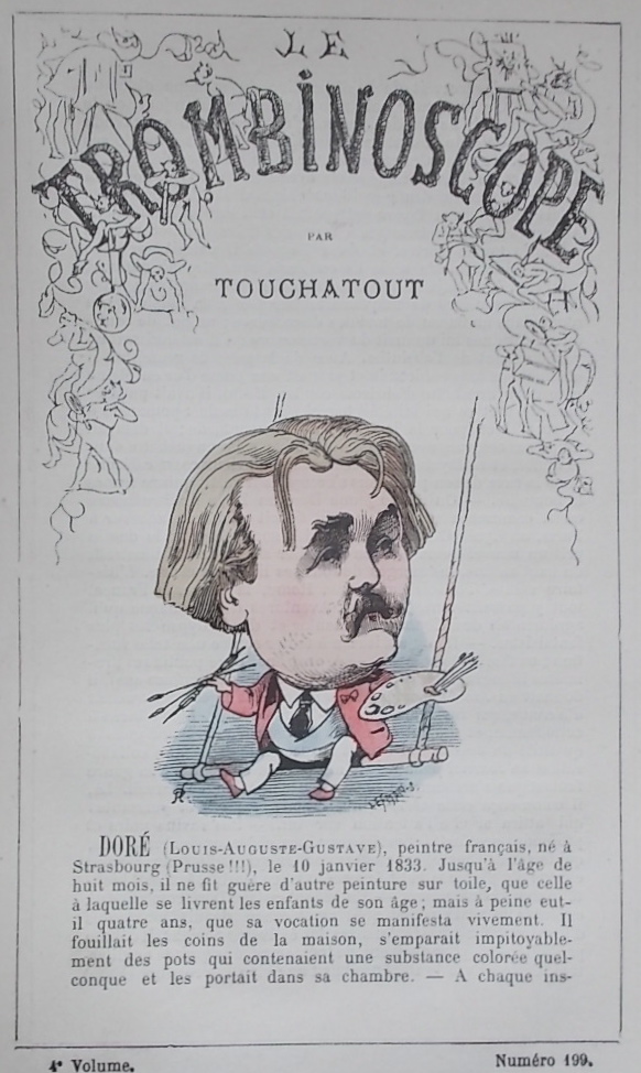 TOUCHATOUT (Léon Bienvenu, dit) Le Trombinoscope. Dessins de G. Lafosse. Paris, Dépot général de vente, (1872-1876). – Image 3