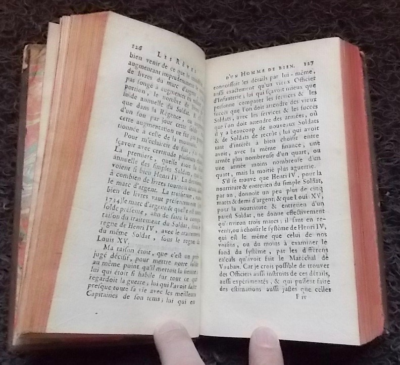 SAINT-PIERRE (Charles Irénée Castel, abbé de) Les rêves d'un homme de bien qui peuvent être réalisés; ou les vues utiles et pratiquables de M. l'abbé de Saint-Pierre, choisies dans ce grand nombre de projets singuliers, dont le bien public était le principe. Paris, Chez la Veuve Duchesne, 1775. – Image 4