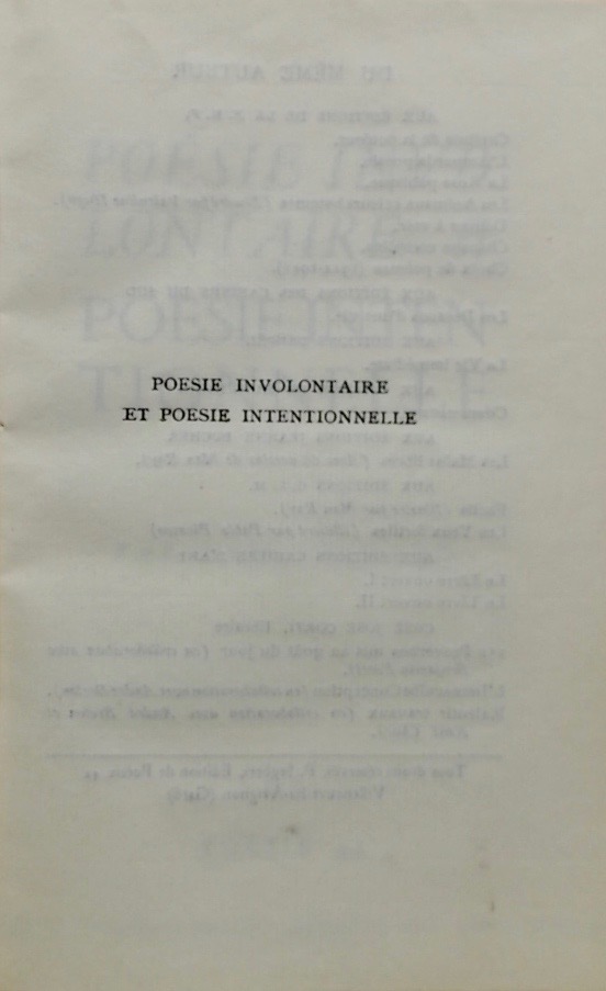ELUARD (Paul) Poésie involontaire & Poésie intentionnelle. Villeneuve-lès-Avignon, Seghers - Poésie 42, 1942. – Image 2