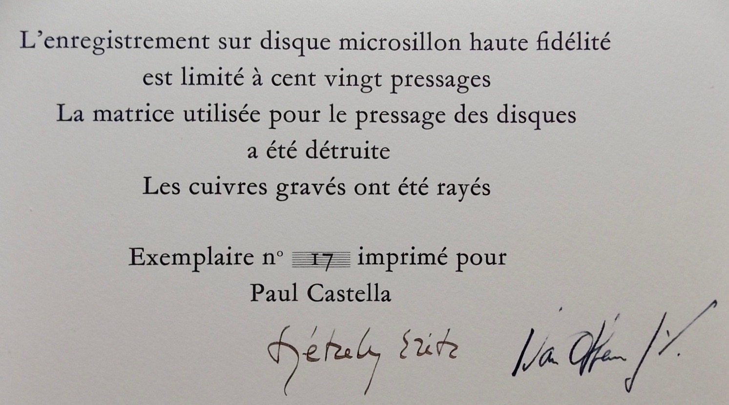APOLLINAIRE (Guillaume) / SZEKELY (Erik) / OTHENIN-GIRARD (Ivan) A Enide - Les Désolences. Neuchâtel, Székely & Othenin-Girard, 1959. – Image 4