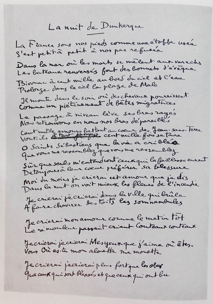 ARAGON (Louis) Les yeux d'Elsa. Neuchâtel, Baconnière (coll. "Cahiers du Rhône - série blanche"), 1942. – Image 2