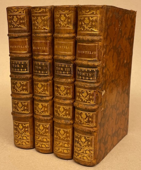 QUINTILIEN De l'institution de l'orateur. Paris, J. Barbou, 1770.
