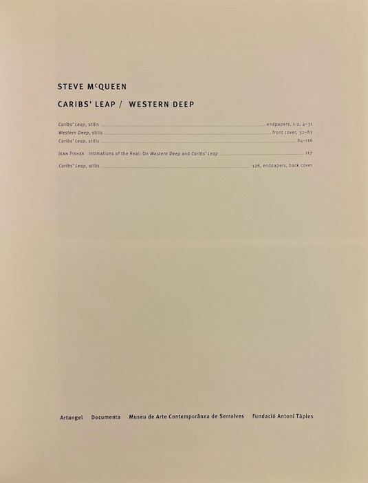 McQUEEN (Steve) Carib's Leap / Western Deep. Sans lieu, Artangel / Documenta, 2002. – Image 2