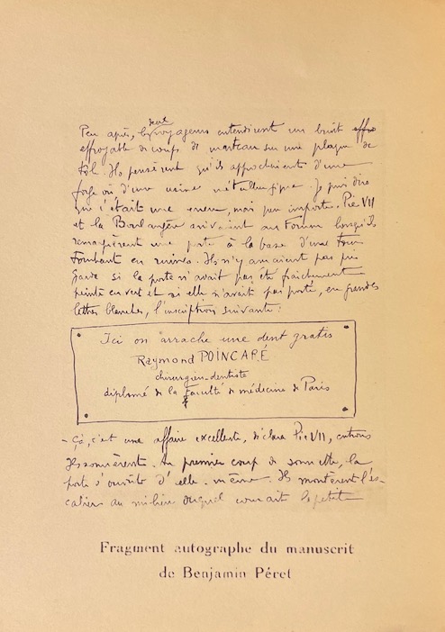 PERET (Benjamin) Il était une boulangère. Paris, Editions du Sagittaire, (coll. "Les Cahiers nouveaux"), 1925. – Image 4