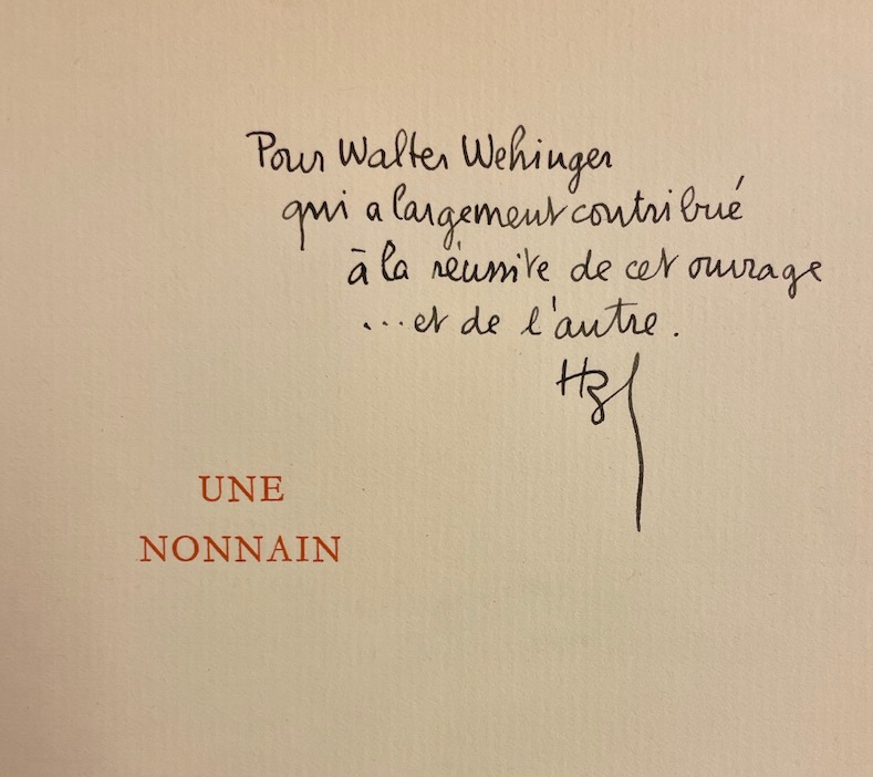 LARBAUD (Valery) Une nonnain. Neuchâtel, Ides et Calendes (coll. "Ides Poétiques"), 1946. – Image 2