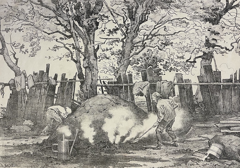 BACHELIN (Auguste) et al. Un jour au Creux du Vent. Voyage des Edoles Supérieures de jeunes filles de Neuchâtel. Le 10 juillet 1866. (Courses scolaires III). Neuchâtel, Lithographie H. Furrer, 1866.. – Image 3