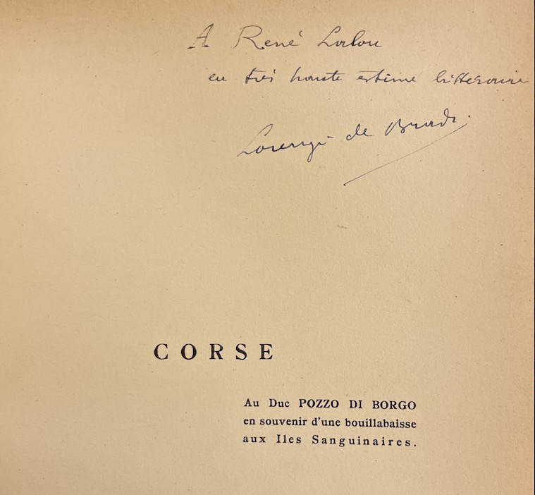BRADI (Lorenzi de) Corse. Partis, Editions Alpina, 1936. – Image 3