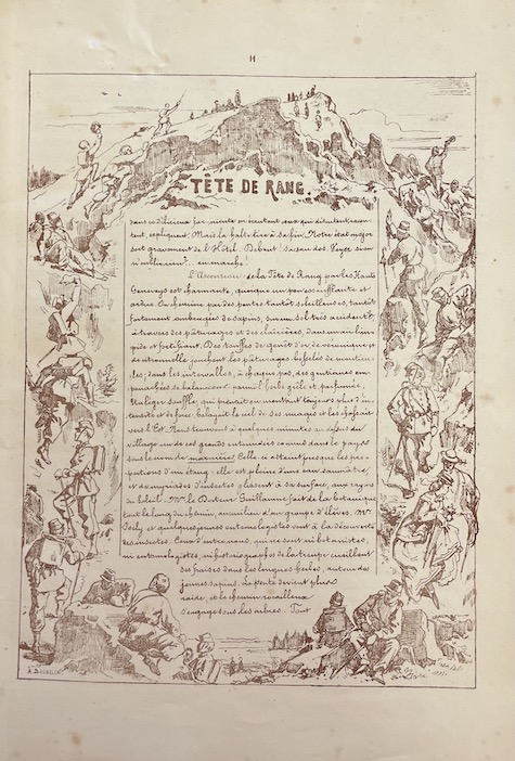 BACHELIN (Auguste) et al. Trois jours de vacances. Voyage des écoles industrielles dans le Jura neuchâtelois les 3, 4 et 5 juillet 1864. Neuchâtel, Delachaux et Sandoz - H. Furrer Lith., 1864. – Image 3