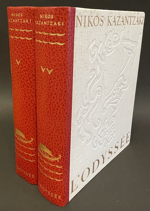 KAZANTZAKI (Nikos) L'Odyssée. Paris, Editions Richelieu, 1968-1969.